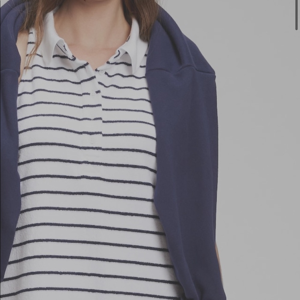 NWT. GAP. Women’s Towel Terry Halter Polo Dress. Great swim coverup. Nautical. - Picture 3 of 14